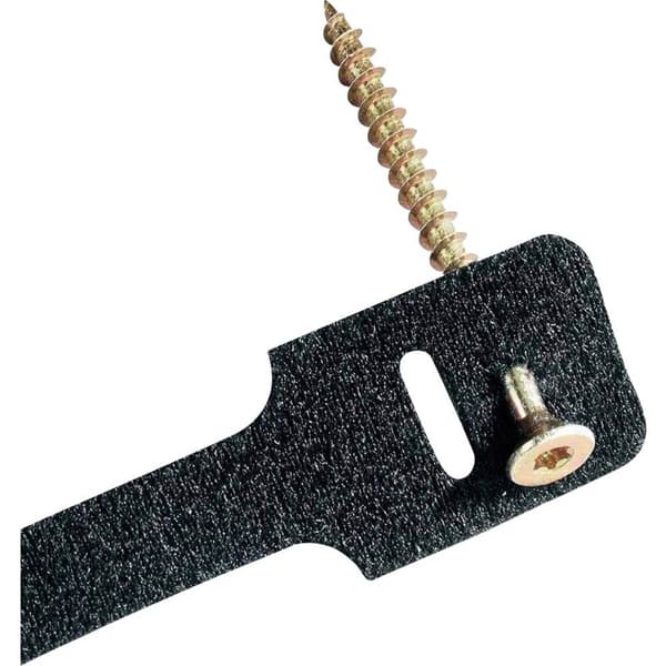 FASTECH® 894-008 Kardborreband-bundtband för fastskruvning Statisk del och fleecedel (L x B) 225 mm x 13 mm Svart 10 st