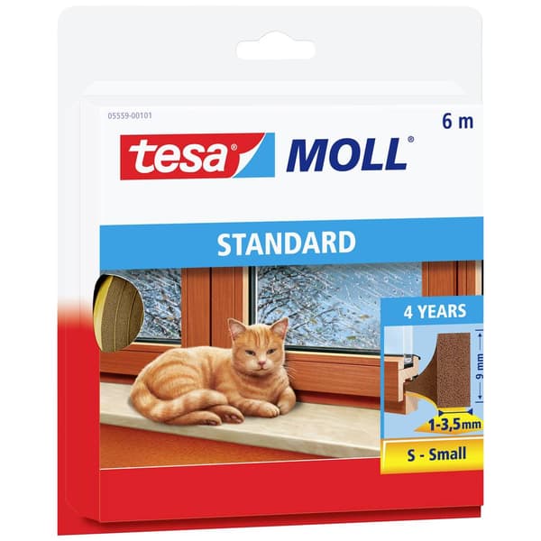 tesa STANDARD 05559-00101-00 Förseglingstejp tesamoll® Brun (L x B) 6 m x 9 mm 1 st
