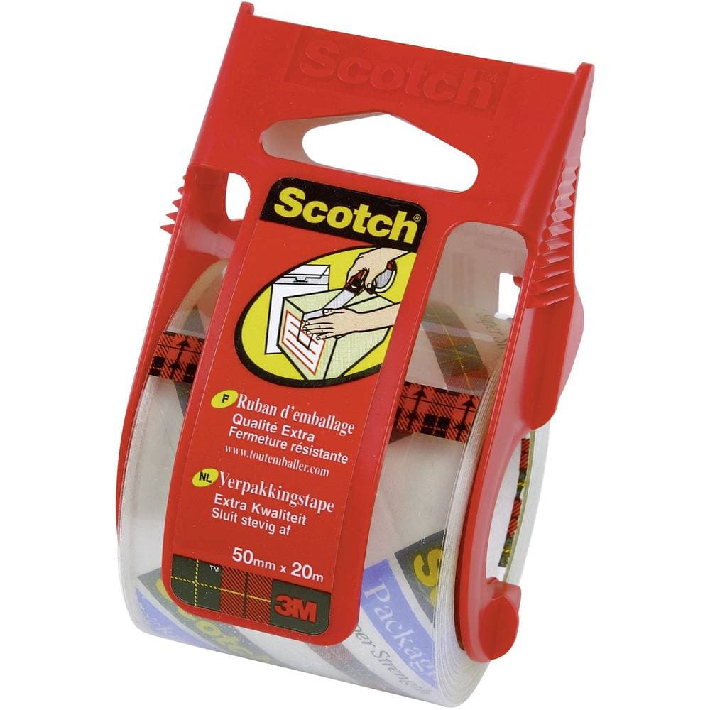 Scotch® packtejp Extra i rullhållare 3M 70-0710-9772-2 (E5020D) Transparent 1 st