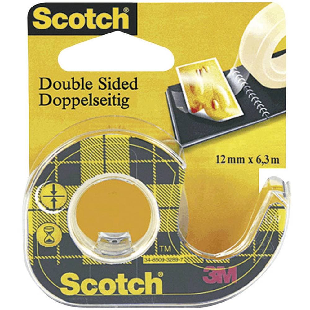3M 665DP OLD665DP Dubbelsidiga tejp Scotch® 665 Transparent (L x B) 7.9 m x 12 mm 1 st