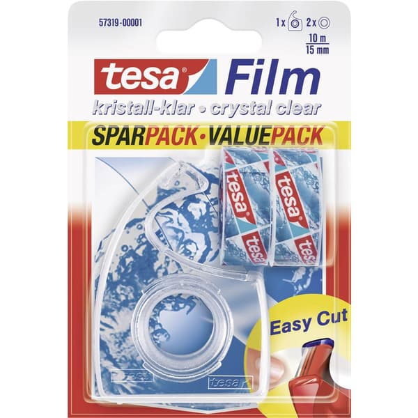 tesa 57319-00001-04 tesafilm kristallklar Transparent (L x B) 10 m x 15 mm 2 st