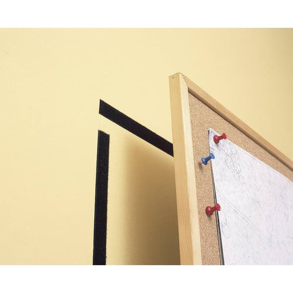 TESA On & Off 55225-02-00 Kardborreband för fastlimning Statisk del och fleecedel (L x B) 2500 mm x 20 mm Vit 1 st
