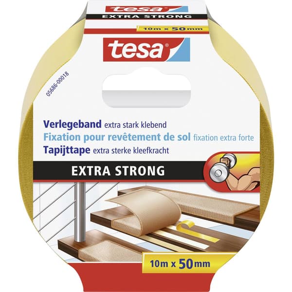 tesa EXTRA STRONG 05686-00018-11 Maskeringstejp Orange (L x B) 10 m x 50 mm 1 st