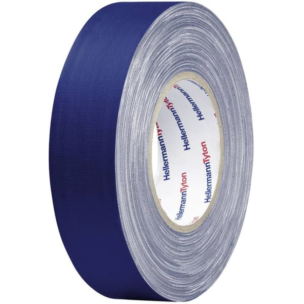 Vävband HelaTape Tex (L x B) 10 m x 19 mm Blå Bomulls-, -polyesterväv HTAPE-TEX-BU-19X10 HellermannTyton 1 st