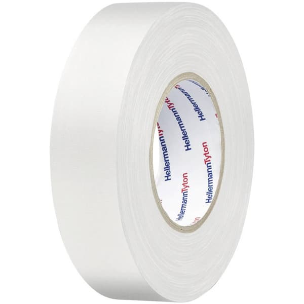 Vävband HelaTape Tex (L x B) 10 m x 19 mm Vit Bomulls-, -polyesterväv HTAPE-TEX-WH-19X10 HellermannTyton 1 st