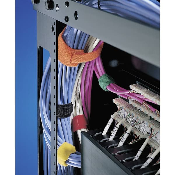 HellermannTyton TEXTIE-1M-PA/PP-BK-I Kardborreband-bundtband för paketering Statisk del och fleecedel (L x B) 1000 mm x
