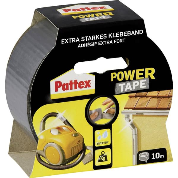 Pattex PT1DS Tygtejp Pattex Power Tape Silver (L x B) 10 m x 50 mm 1 st