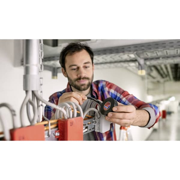 tesa 53988-00135-00 Isoleringstejp tesa® Professional Brun, Grön, Gul, Vit, Grå, Blå, Röd, Svart, Svart (L x B) 10 m x