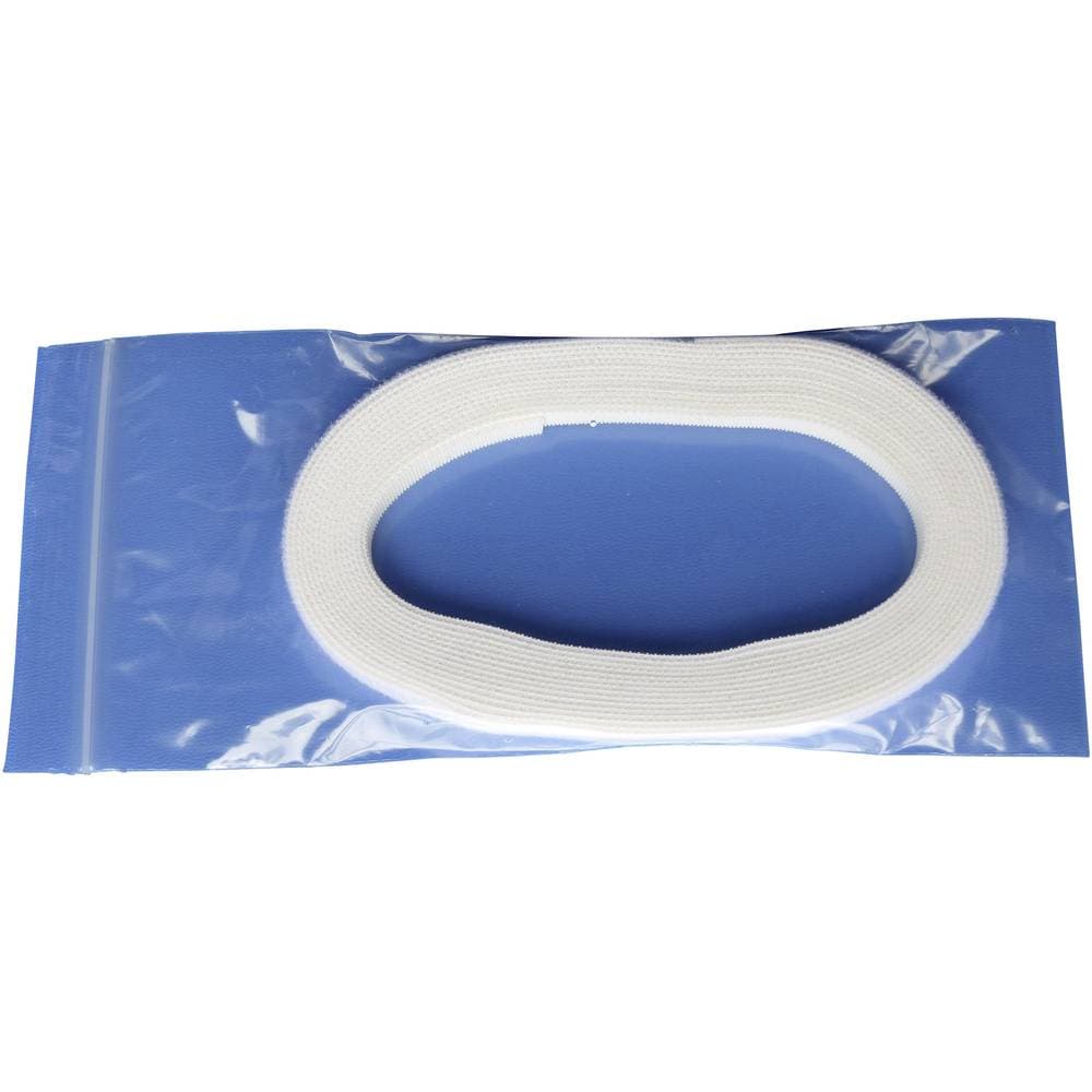 Kardborreband för paketering Statisk del och fleecedel (L x B) 5000 mm x 10 mm Vit TRU COMPONENTS 696-010-Bag 5 m