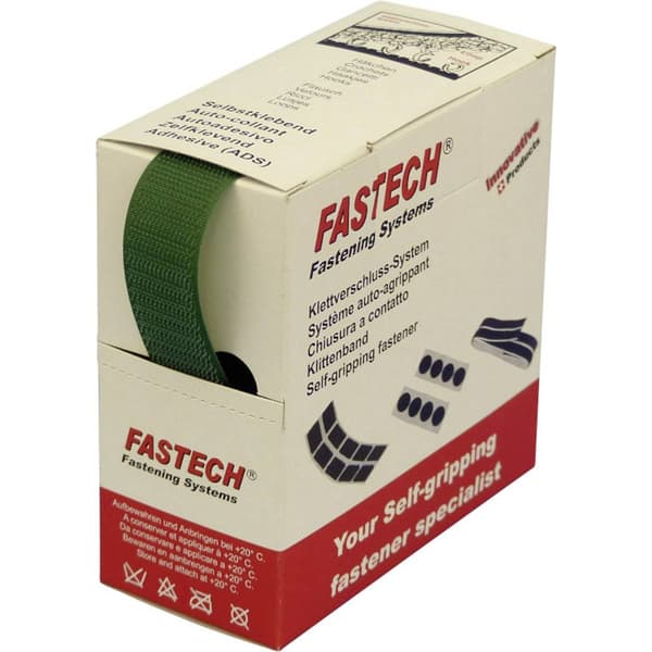 FASTECH® B25-STD-H-033505 Kardborreband för att sy fast Statisk del (L x B) 5 m x 25 mm Grön 5 m