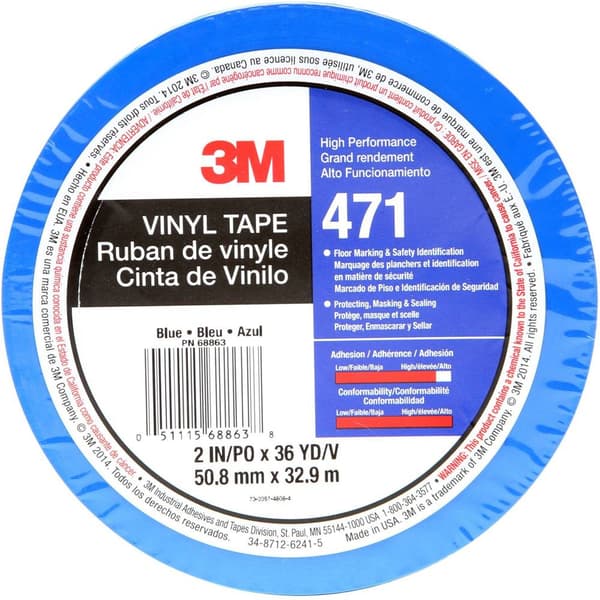 3M 471BL50IW PVC-tejp Blå (L x B) 33 m x 50 mm 1 st