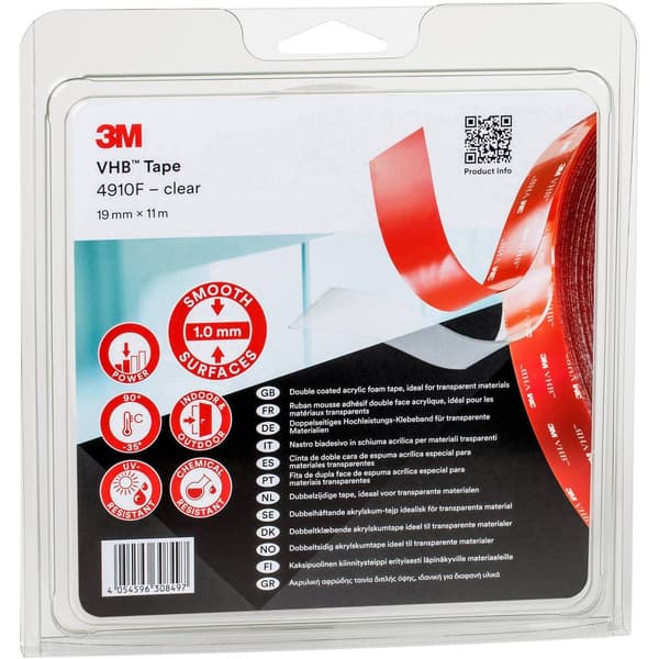 3M 4910F/IPS Tejp Transparent (L x B) 11 m x 19 mm 1 st