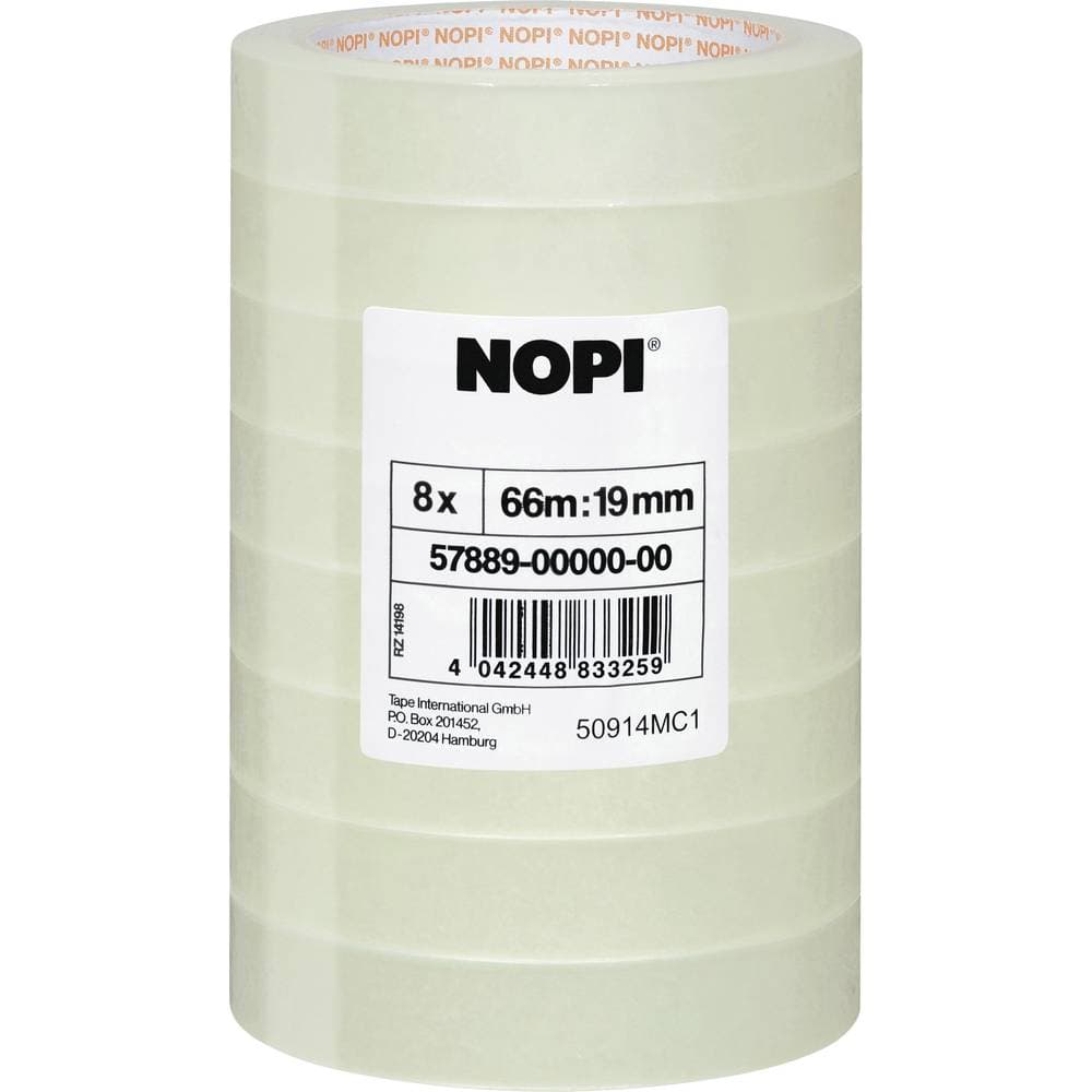tesa 57889-00000-00 Självhäftande film Transparent (L x B) 66 m x 19 mm 8 st