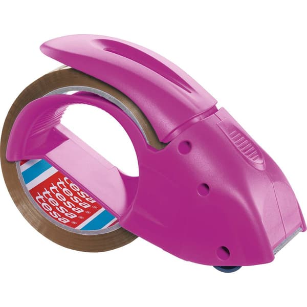 tesa Förpackningsbanddispenser Pack n Go Rosa Rullbredd (max.): 50 mm Rullängd (max.) 66 m inkl. självhäftande filmrull