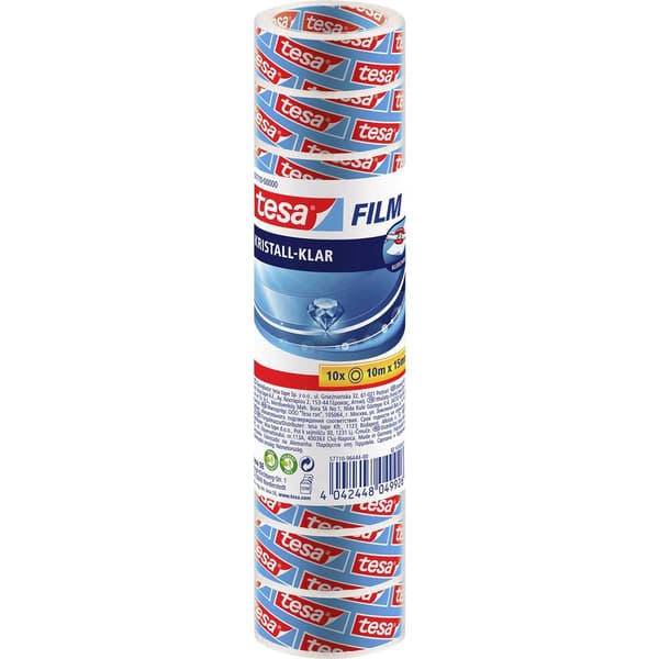 tesa 57710-00000-02 Självhäftande film kristallklar Transparent (L x B) 10 m x 15 mm 10 st