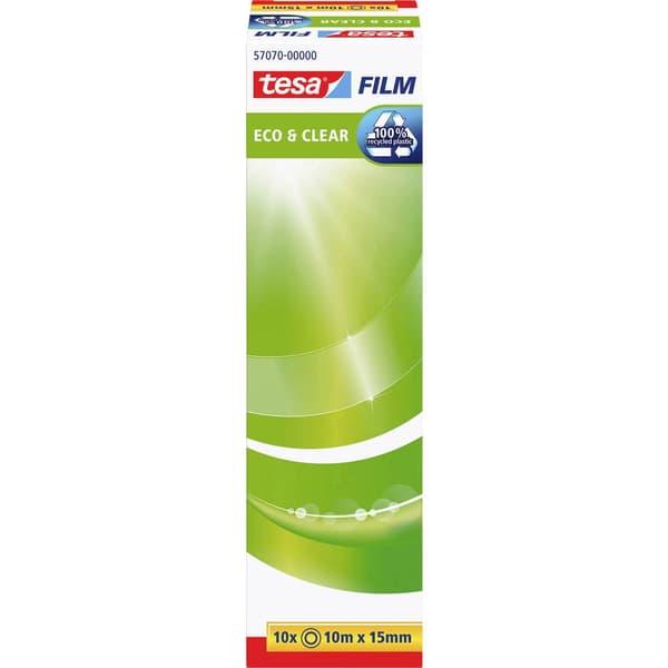 tesa 57070-00000-01 Självhäftande film ECO & Clear Transparent (L x B) 10 m x 15 mm 10 st