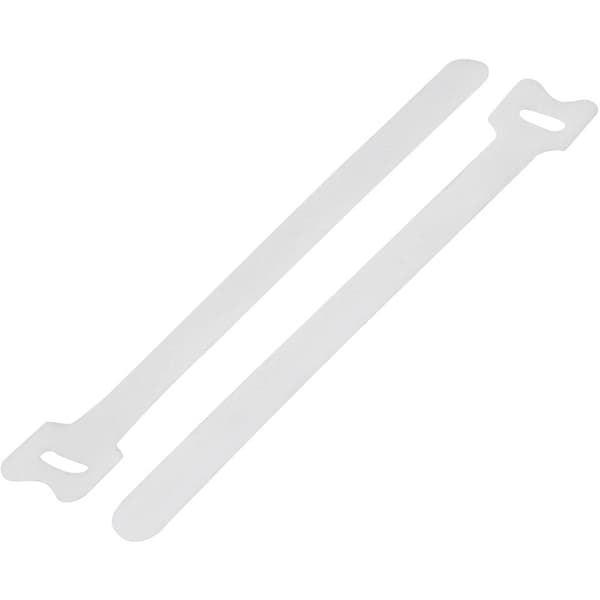 TRU COMPONENTS TC-MGT-210WE203 Burrebåndkabelbinder til samling Burrebånd statisk loop del (L x B) 210 mm x 16 mm Hvid