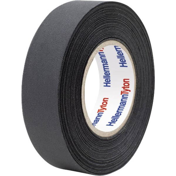 HellermannTyton HTAPE-PROTECT180-PET-BK 712-10002 Tygtejp (L x B) 25 m x 19 mm 1 st