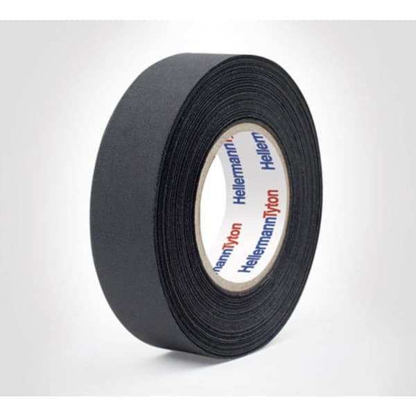 HellermannTyton HTAPE-PROTECT180-PET-BK 712-10002 Tygtejp (L x B) 25 m x 19 mm 1 st