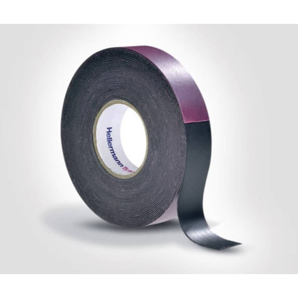 HellermannTyton HTAPE-POWER600-38x6.7-NR-BK (6.7) 711-10201 Tejp (L x B) 6.7 m x 38 mm 1 st