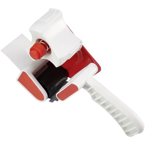 TOOLCRAFT Förpackningsbanddispenser Röd, Vit Rullbredd (max.): 50 mm Rullängd (max.) 66 m