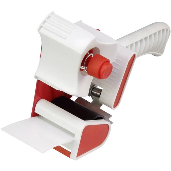 TOOLCRAFT Förpackningsbanddispenser Röd, Vit Rullbredd (max.): 50 mm Rullängd (max.) 66 m