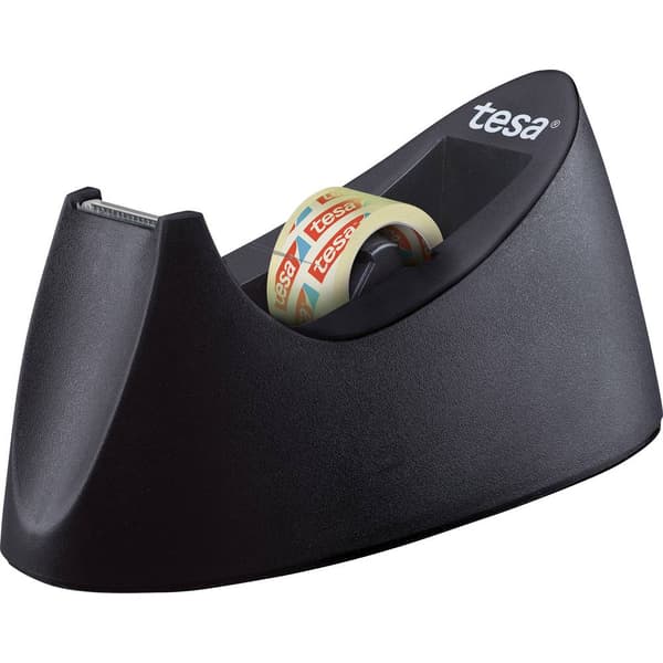 tesa Tejpdispenser tesafilm Curve Svart Rullbredd (max.): 19 mm Rullängd (max.) 33 m inkl. självhäftande filmrulle 33 m