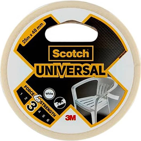3M 4101 29044825W Tygtejp Vit (L x B) 25 m x 48 mm 1 st
