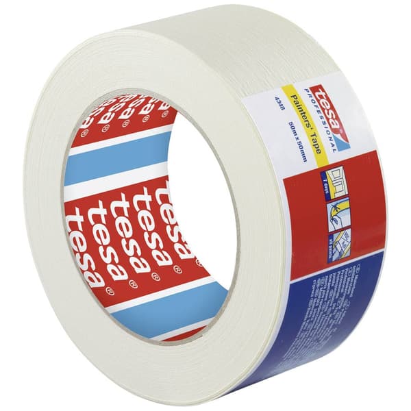 tesa STANDARD 04348-00019-03 Maskeringstejp tesakrepp® Beige (L x B) 50 m x 50 mm 1 st
