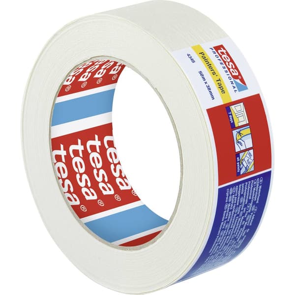 tesa STANDARD 04348-00018-03 Maskeringstejp tesakrepp® Beige (L x B) 50 m x 38 mm 1 st