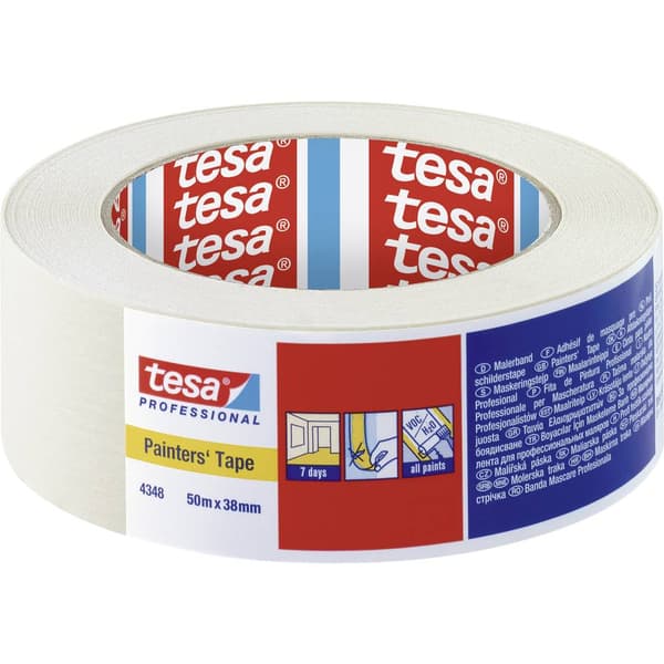 tesa STANDARD 04348-00018-03 Maskeringstejp tesakrepp® Beige (L x B) 50 m x 38 mm 1 st