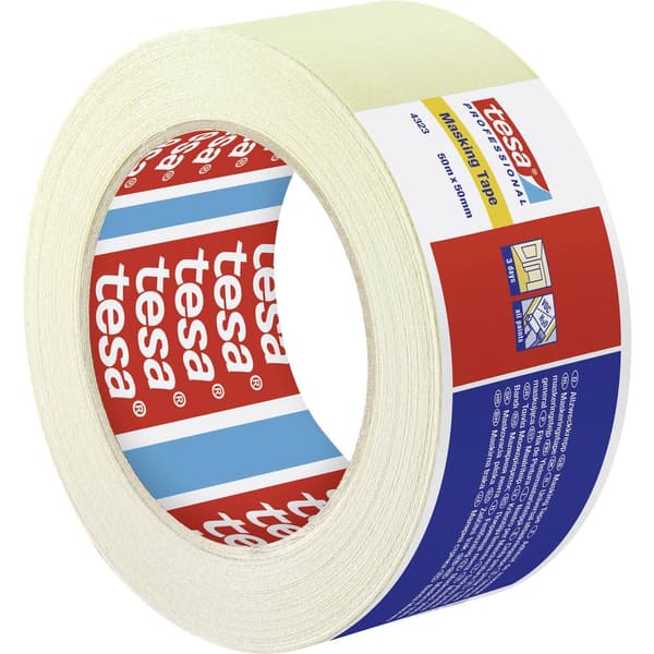 tesa STANDARD 04323-00044-00 Maskeringstejp tesakrepp® Beige (L x B) 50 m x 50 mm 1 st