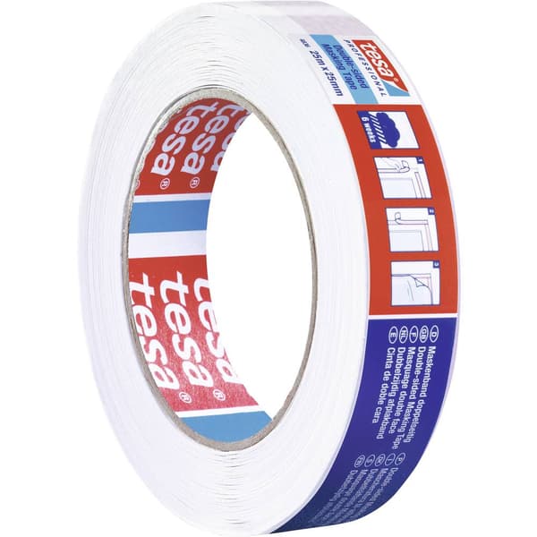 tesa DOUBLE-SIDED 04836-00001-00 Dubbelsidiga tejp tesa® Professional Röd/vit (L x B) 25 m x 25 mm 1 st