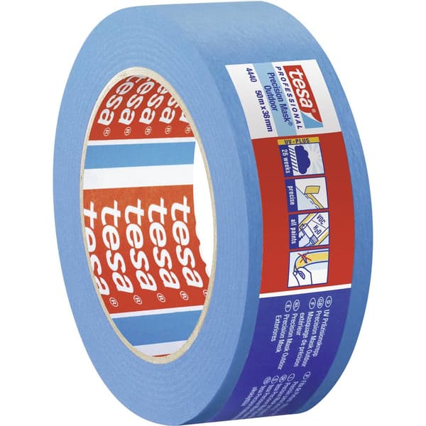 tesa PRECISION OUTDOOR 04440-00003-00 Maskeringstejp tesa® Professional Blå (L x B) 50 m x 38 mm 1 st