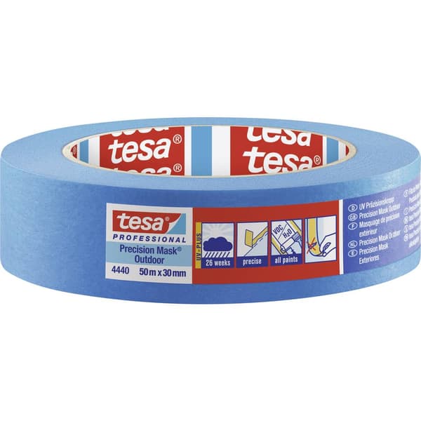 tesa PRECISION OUTDOOR 04440-00002-00 Maskeringstejp tesa® Professional Blå (L x B) 50 m x 30 mm 1 st
