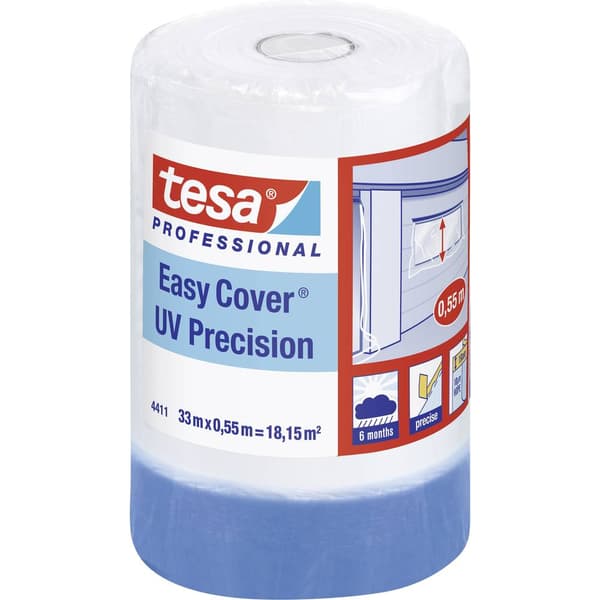 tesa 04411-00002-00 Täckfolie tesa Easy Cover® Blå (L x B) 33 m x 55 cm 1 st