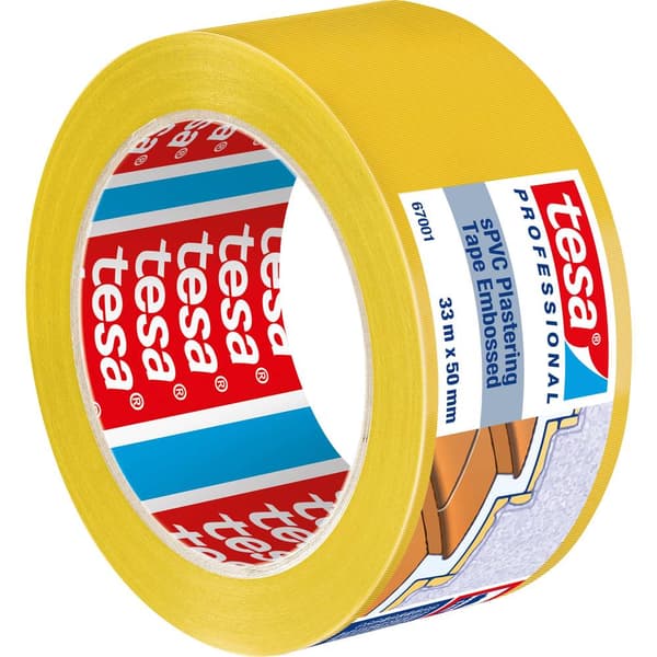 tesa SPVC EMBOSSED 67001-00001-00 Gipstejp tesa® Professional Gul (L x B) 33 m x 50 mm 1 st