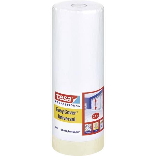 tesa 04368-00000-03 Täckfolie tesa Easy Cover® Ljusbrun (L x B) 33 m x 2.1 m 1 st