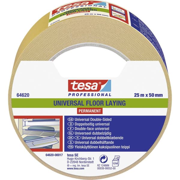 tesa UNIVERSAL PERMANENT 64620-00017-11 Maskeringstejp tesa® Professional Vit (L x B) 25 m x 50 mm 1 st