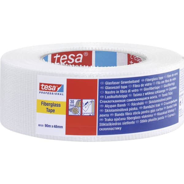tesa 60101-00002-00 Tygtejp tesa® Professional Vit (L x B) 90 m x 48 mm 1 st