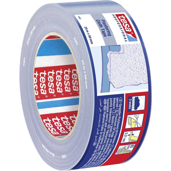 tesa 04363-00001-02 Gipstejp tesa® Professional Blå (L x B) 25 m x 50 mm 1 st