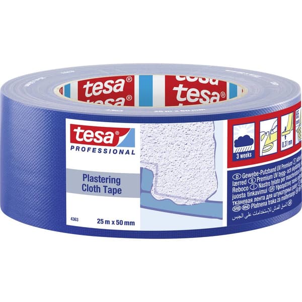 tesa 04363-00001-02 Gipstejp tesa® Professional Blå (L x B) 25 m x 50 mm 1 st
