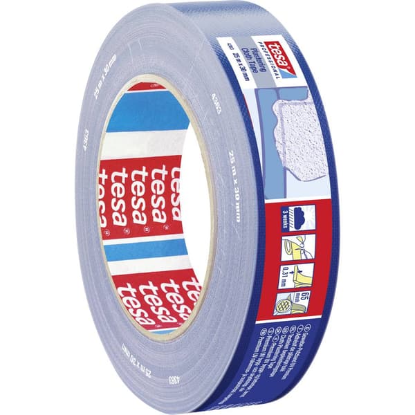 tesa 04363-00002-02 Gipstejp tesa® Professional Blå (L x B) 25 m x 30 mm 1 st