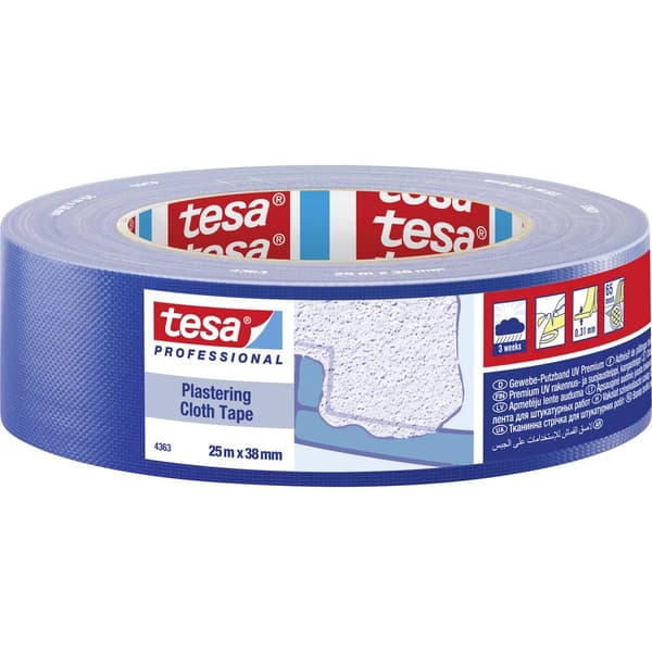 tesa 04363-00003-02 Gipstejp tesa® Professional Blå (L x B) 25 m x 38 mm 1 st