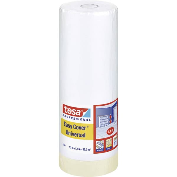 tesa 04368-00008-02 Täckfolie tesa Easy Cover® Ljusbrun (L x B) 33 m x 1.1 m 1 st