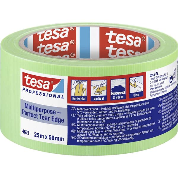 tesa MULTIPURPOSE 04621-00011-00 Gipstejp tesa® Professional Ljusgrön (L x B) 25 m x 50 mm 1 st