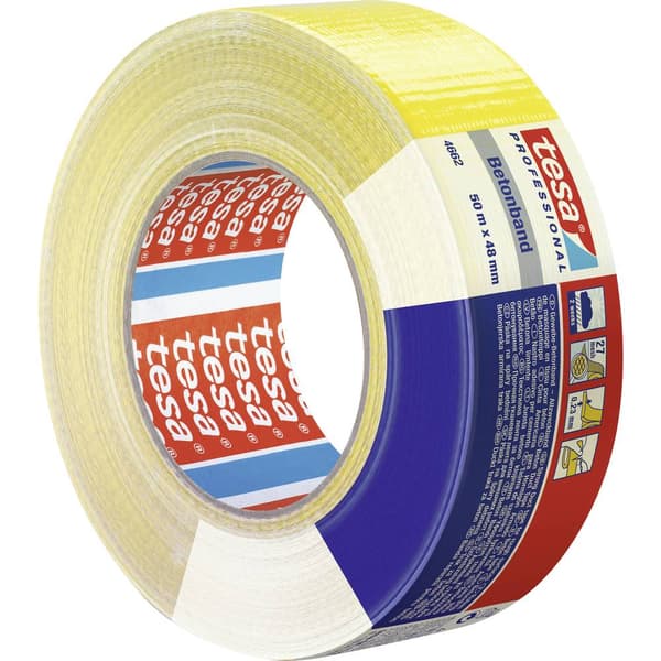 tesa 04662-00199-00 Tygtejp tesa® Professional Gul (L x B) 50 m x 48 mm 1 st