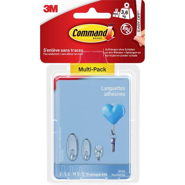3M Command™ LISTER, multipack Transparent
