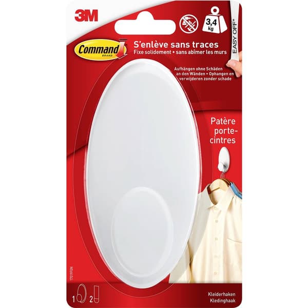 3M Command™ tyvärr-krok Vit