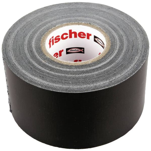 Fischer GOW 560903 Tygtejp Svart (L x B) 25 m x 48 mm 1 st